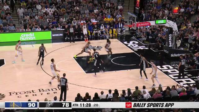 2024年03月12日 保罗19+9+8 库明加22+5 文班亚马27+14 勇士复仇马刺