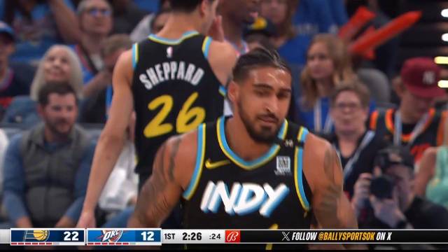 2024年03月13日 哈利伯顿18+12 特纳24分 亚历山大30+10+5 步行者力克雷霆